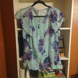 LIZ CLAIBORNE floral blouse